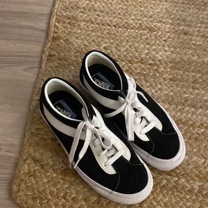 Black and white limited edition Vans